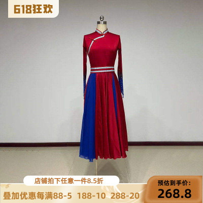 舞研依库蒙古族舞蹈服装女练功服
