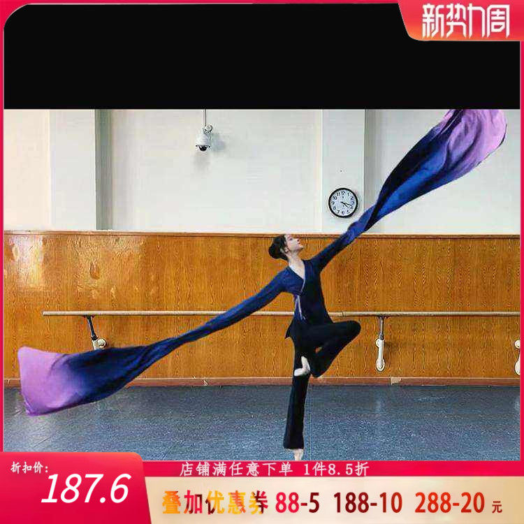 北舞同款身韵巡礼袖舞蹁跹水袖服装表演演出集训练功服翩袖甩袖舞