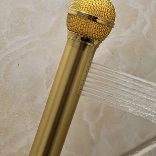 浴室歌王网红爆款王力宏麦克风洗澡花洒航空铝合金金属感唱歌花洒