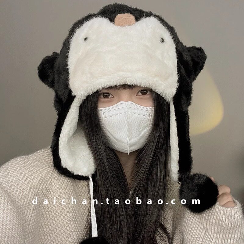 代小婵保暖卡通动物雷锋帽
