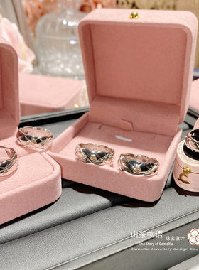 欧美潮流菱格纹窄版光面指环男女