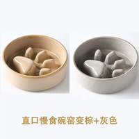 Прямая медленная медленная чаша печь становится серой+коричневым