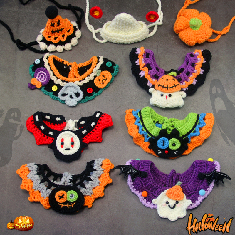 宠物万圣节配饰猫咪围脖狗狗围兜