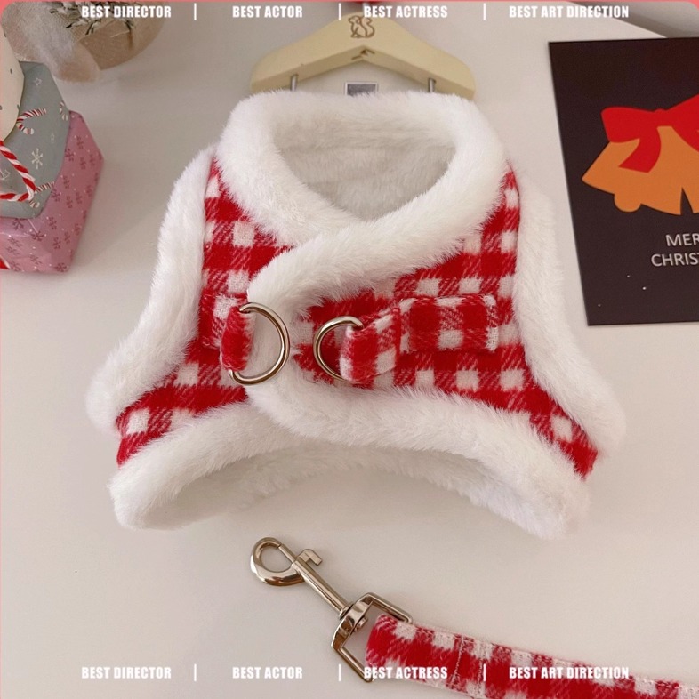 宠物猫咪牵引绳狗狗保暖胸背带