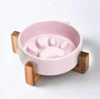 Прямая пленка медленная чаша для миски становится порошкой+деревянная рама