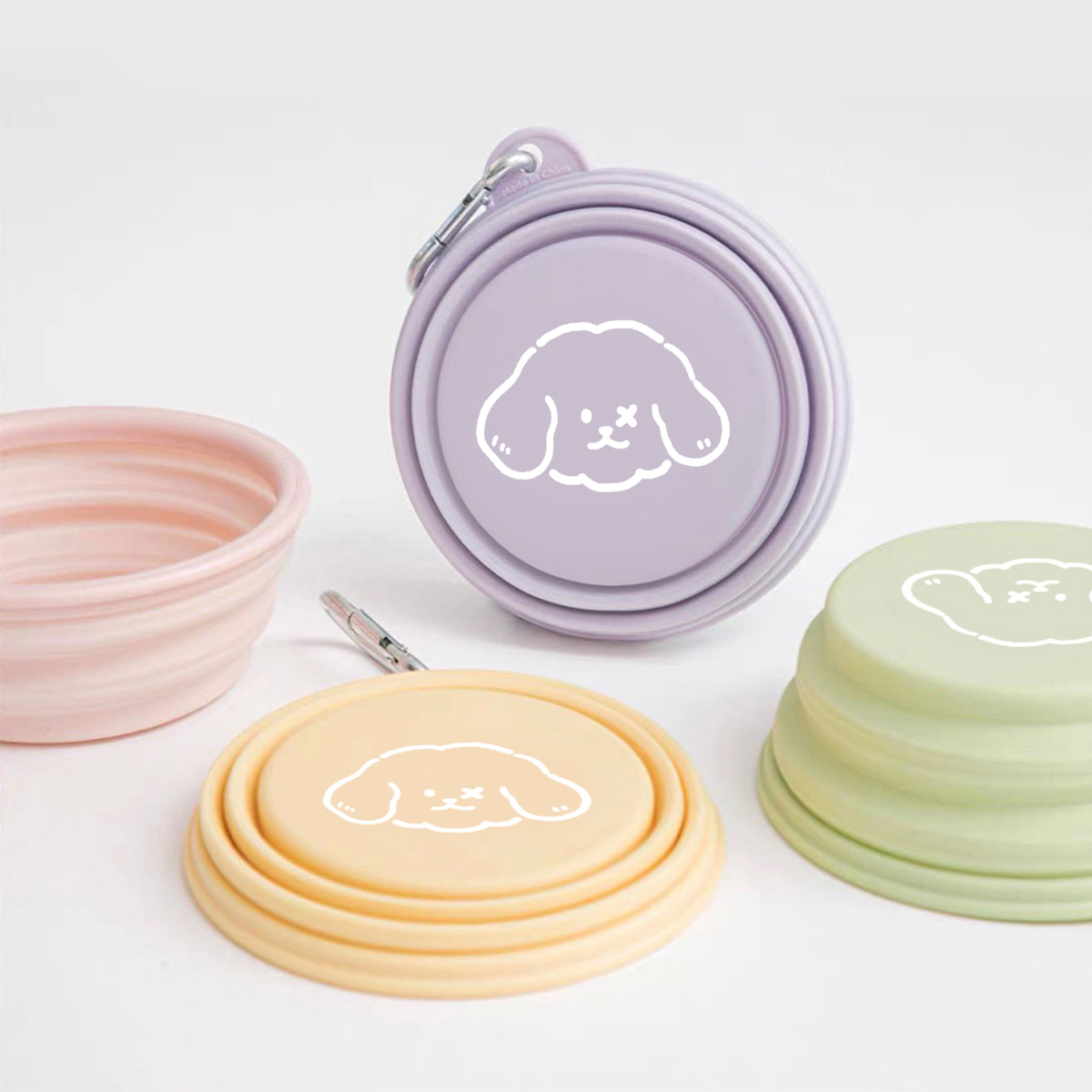 韩版宠物外出折叠碗狗狗