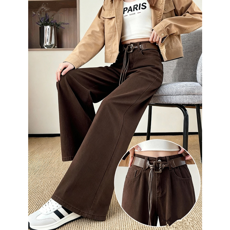 美拉德微喇牛仔裤女神裤