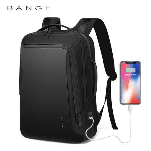 BANGE班歌商务电脑双肩包男旅行大容量休闲防水学生书包backpack