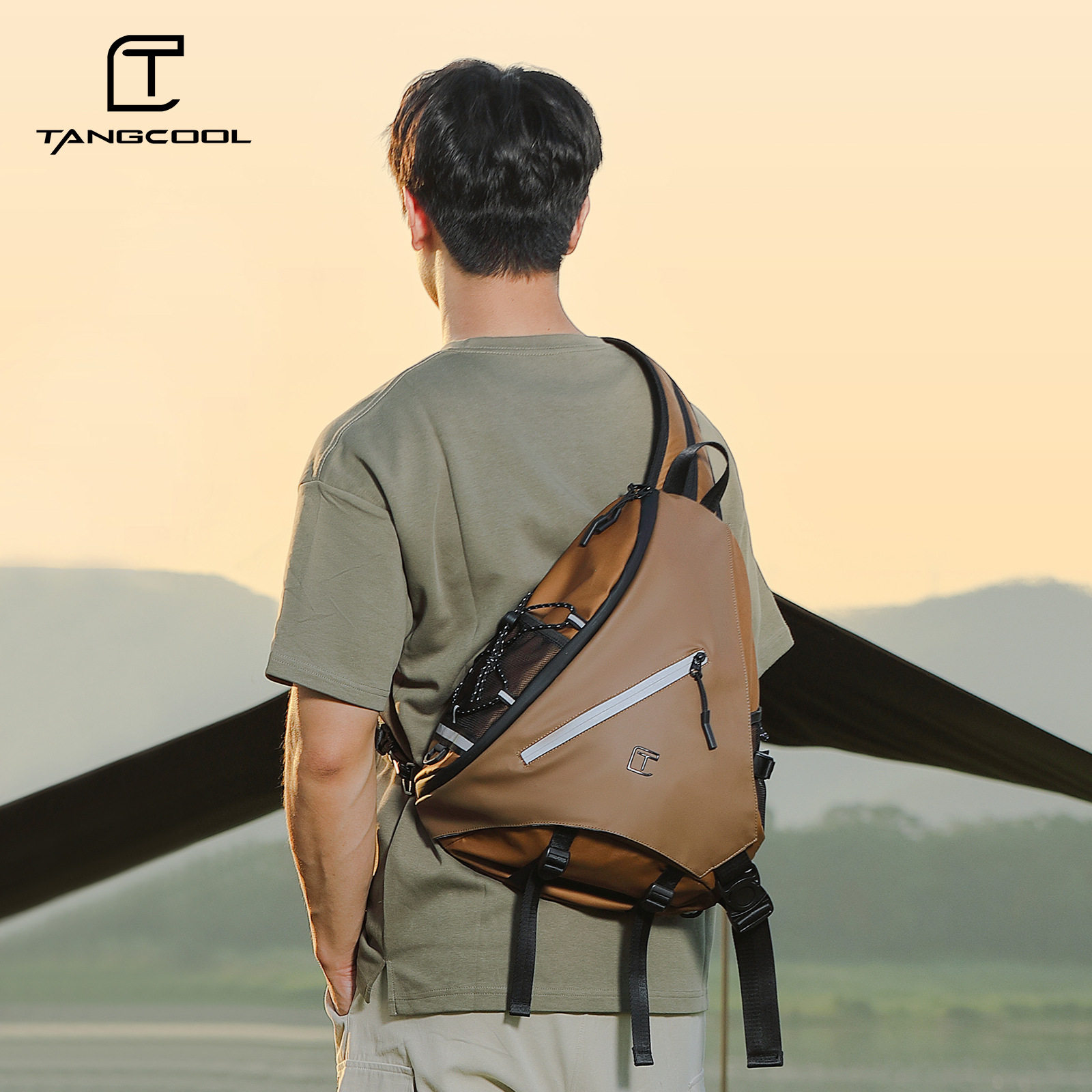 唐酷新款时尚潮流男士单肩包大容量多功能运动胸包斜跨包学生背包,箱包皮具/热销女包/男包,男士包袋,淘宝优惠券,粉丝福利购,淘宝优惠卷