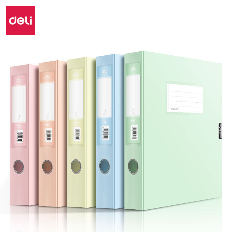 【10个装】得力档案盒彩色文件盒塑料资料整理盒文件夹收纳盒办公用品学科分类加厚资料人事会计凭证a4文书,文具电教/文化用品/商务用品,档案盒,淘宝优惠券,粉丝福利购,淘宝优惠卷