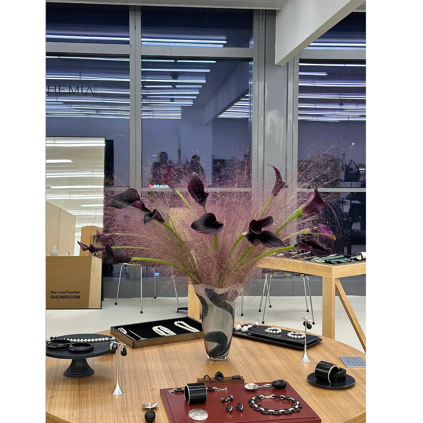 马蹄莲鲜花束粉黛真花水养客厅展厅餐桌花艺摆件插花装饰高级感