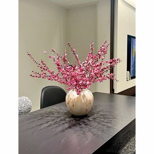 春梅花鲜花粉红梅鲜切花水养枝条瓶插花茶室民宿软装桌面装饰摆件