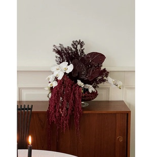 蝴蝶兰红掌红绣球永生花花束装饰瓶插花家用插花乔迁花年宵花