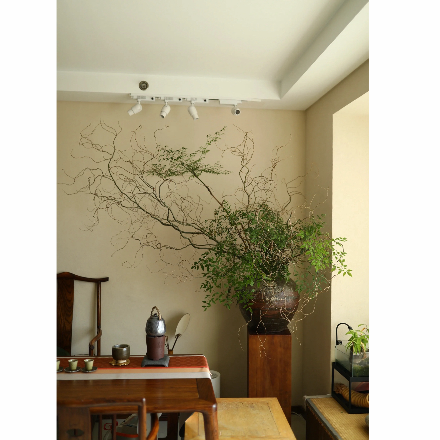 龙柳鲜切野趣南天竺真花水培植物室内装饰树枝家居软装饰桌面摆件