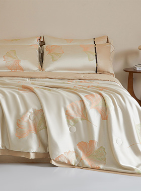 ELLE DECOA类冰川凉感藏红花蚕丝夏被