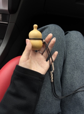 蜡皮绳葫芦脖挂藏式纯手工编织推拉葫芦项链绳平安扣挂绳可调节