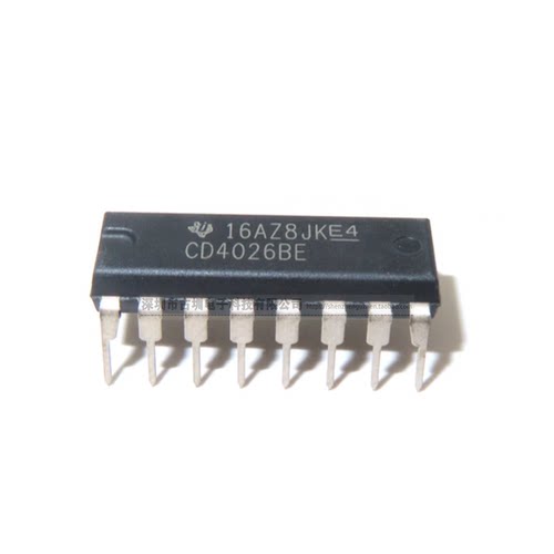 全新原装进口 CD4026 CD4026BE DIP-16脚 直插 十进制计数/分频器