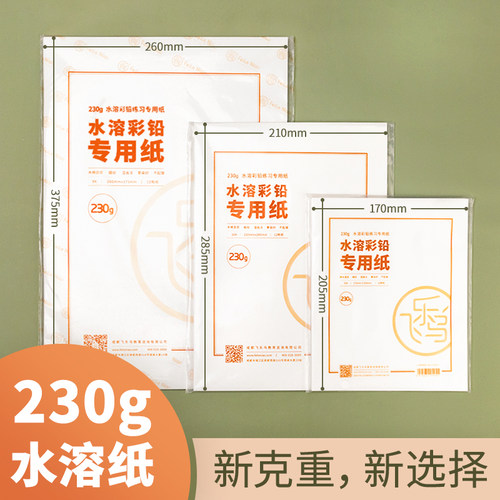 飞乐鸟水溶绘画专用纸16k油性