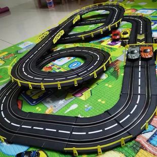 10岁男孩电动遥控汽车 跨境热销路轨道赛车玩具儿童双人大型赛道8
