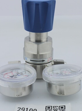 29100 TKFUJIKIN UHP  HP PRESSURE CTRL REG W2 PRESSURE GAUGES