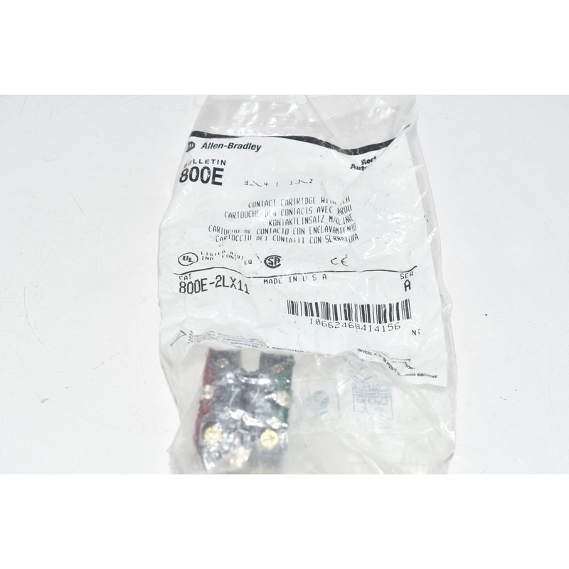 全新 Allen Bradley 800E-2LX11 Ser. 带闩锁的接触式墨盒