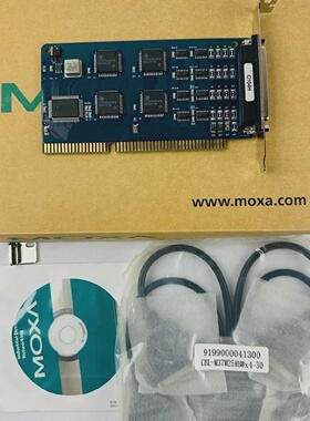 Moxa C104H 4port RS232 ISA Serial Board with DB25M Cable