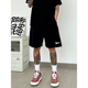 宽松运动五分休闲裤 WASSUP美式 子 潮流夏季 2025潮牌情侣款 短裤 男士