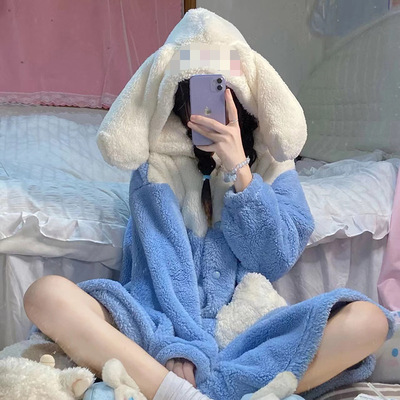 2025玉桂狗睡衣秋冬季舒棉绒加厚