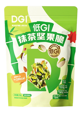 远方的梦想DGI低GI抹茶坚果脆酥脆谷物脆零食多种坚果高膳食纤维
