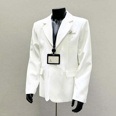 小众设计金属装饰休闲西服外套男