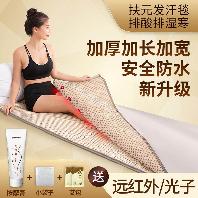 扶元十1汗蒸毯家用蒸桑拿远红外汗蒸袋排湿全身发热发汗干蒸仪器