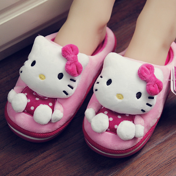 Chaussons enfants en autre HELLO KITTY pour hiver - semelle autre - Ref 986465 Image 3
