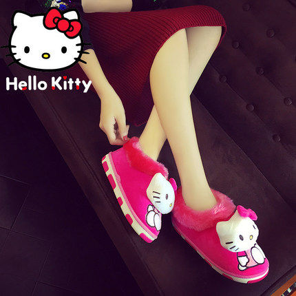 Pantoufles enfants en autre HELLOKITTY pour hiver - semelle autre - Ref 1024387 Image 3