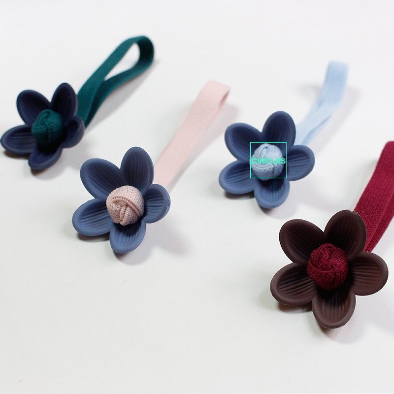 创意花朵发圈女手工头绳花朵造型发饰多色