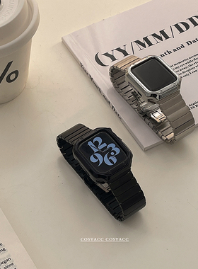 COSYACC适用苹果手表iwatch11不锈钢金属appleWatch910代se表带