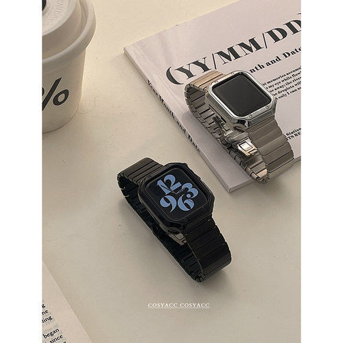 COSYACC适用苹果手表iwatch11不锈钢金属appleWatch910代se表带