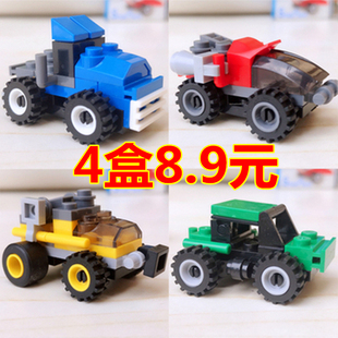 兼容乐高积木迷你玩具益智拼装汽车飞机男孩幼儿园节日礼物批量发