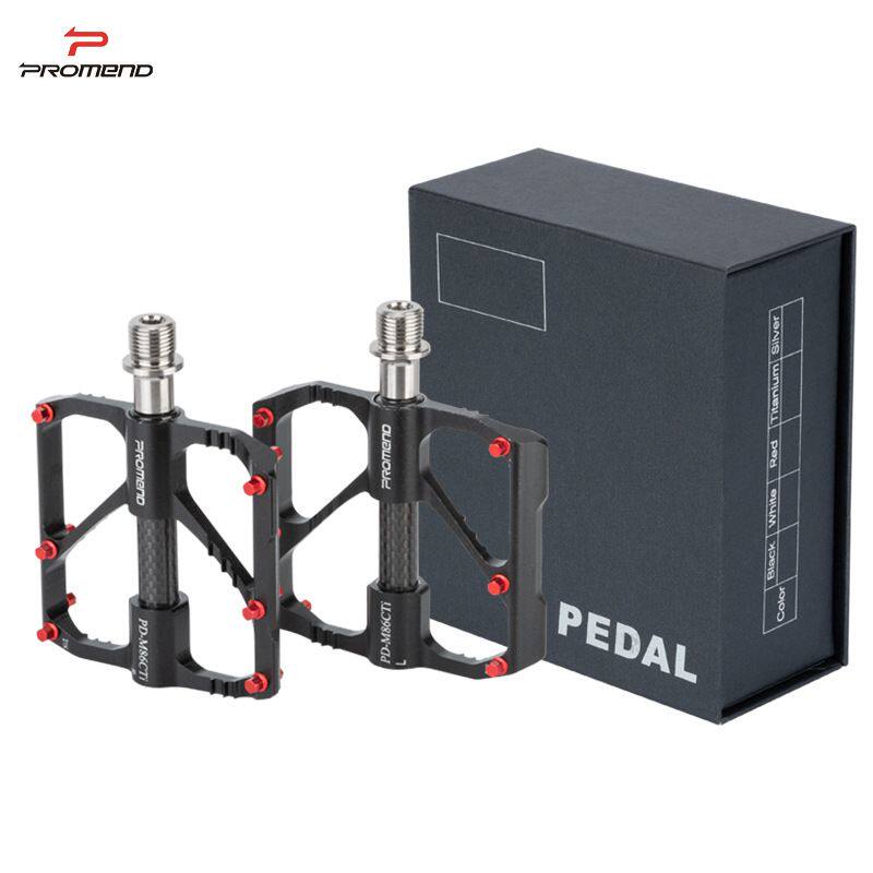 美利达通用山地车公路车钛合金三培林超轻轴承脚踏板脚蹬骑行配件