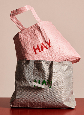 sort丹麦HAY像素格塑料收纳袋洗漱包笔袋手提袋单肩包CANDY MONO