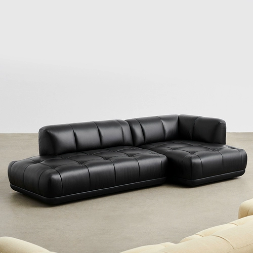 Сортировать датский сено новый кожаный диван высокий импорт Quilton Modern Home Living Multiplayer Dofa