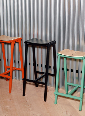 sort丹麦HAY吧凳高脚凳厨房酒吧岛台吧台凳子现代简约Taburete 8