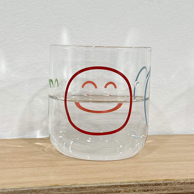 UNPASSE笑脸杯耐热高硼硅玻璃杯