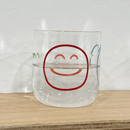 UNPASSE笑脸杯耐热高硼硅玻璃杯