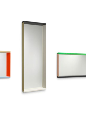 sort瑞士Vitra拼色木框镜穿衣镜装饰壁挂镜子Colour Frame Mirror