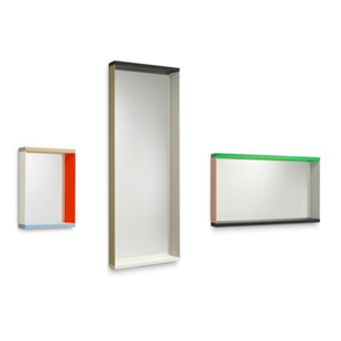Mirror Frame sort瑞士Vitra拼色木框镜穿衣镜装 饰壁挂镜子Colour
