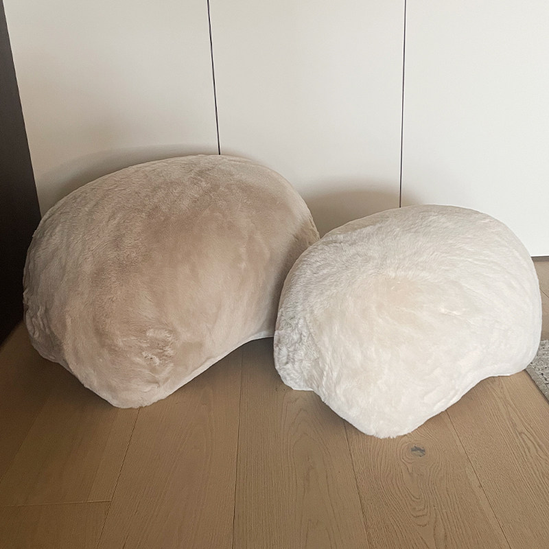 sort中国间则pat-pat毛绒凳子脚踏坐墩垫脚换鞋凳儿童凳现代简约