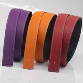 带3.8 h真皮腰带男士 不带头双面头层牛皮平滑扣无扣皮带身女裤 3.2