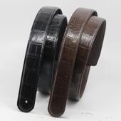 皮带男真皮不带头带身无拼接真鳄鱼皮腰带无扣圆头裤 带3.4 3.8CM