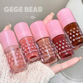 Gege bear戈戈小熊净透嘟润护唇蜜 玻璃唇有色唇油裸色唇部精华蜜