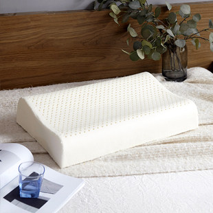 正品天然乳胶枕泰国护颈椎助睡眠枕头单 低枕高枕